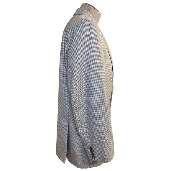 Michael Kors 2-Button Blazer Sz. 44S Houndstooth Check Lined Medium Weight - Picture 7 of 12